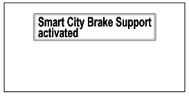 Mazda CX-3. Automatic Brake Operation Display