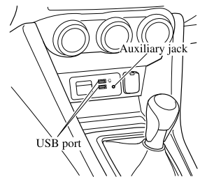 Mazda CX-3. AUX/USB mode