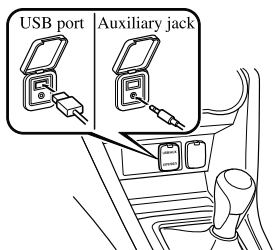 Mazda CX-3. AUX/USB mode