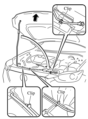 Mazda CX-3. Closing the Hood