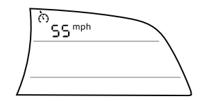 Mazda CX-3. Cruise Control Set Vehicle Speed Display (Some models)