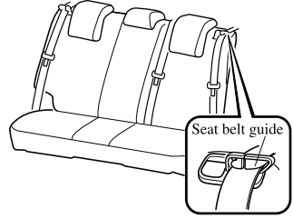 Mazda CX-3. Fastening the Seat Belt