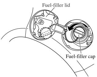 Mazda CX-3. Fuel-Filler Lid and Cap