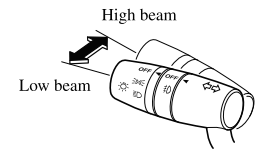 Mazda CX-3. Headlight High-Low Beam