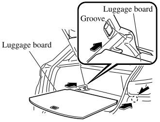 Mazda CX-3. Luggage Board (Some models)