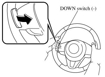 Mazda CX-3. Manually Shifting Down