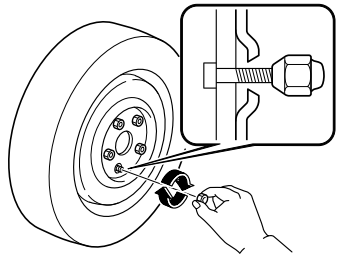 Mazda CX-3. Mounting the Spare Tire