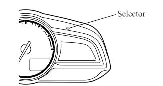 Mazda CX-3. Odometer, Trip Meter and Trip Meter Selector (Some models)