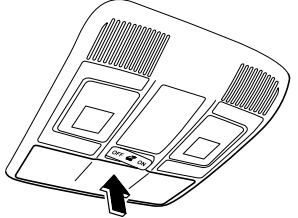 Mazda CX-3. Overhead Console (Some models)