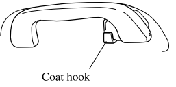 Mazda CX-3. Rear Coat Hooks