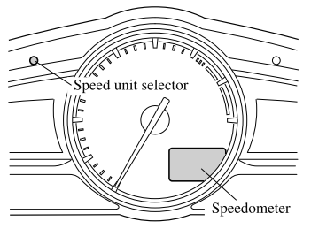 Mazda CX-3. Speedometer