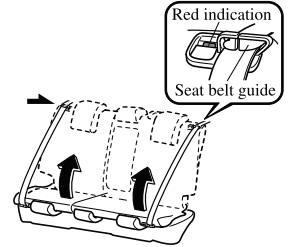 Mazda CX-3. Split Folding the Seatbacks