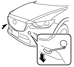 Mazda CX-3. Tiedown Hooks (Some models)