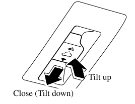 Mazda CX-3. Tilt/Slide Operation
